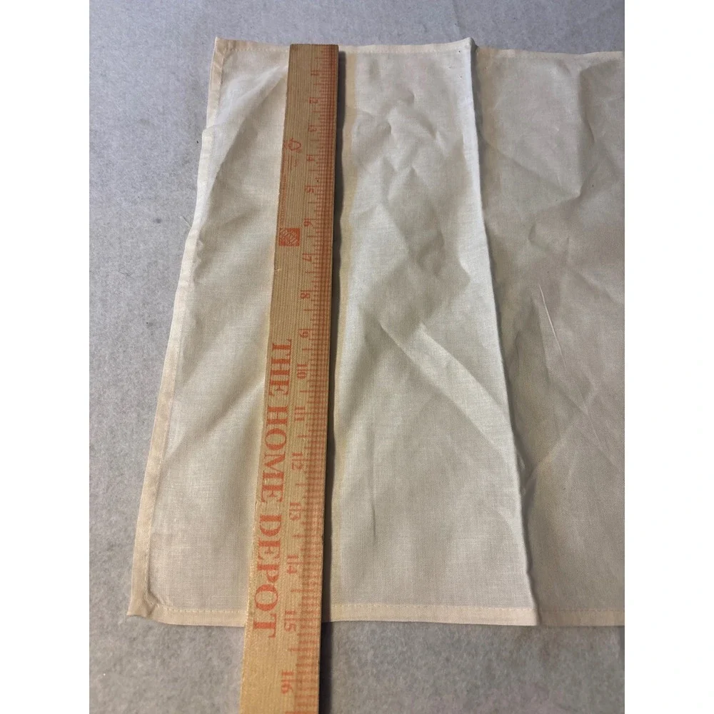 Unbranded Cloth Napkins Unisex 15x15 Cream  Vintage Embroidered Linen 8pc